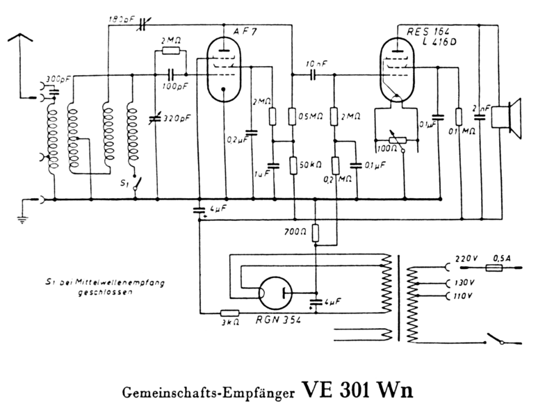 Datei:Volksempfänger VE301Wn Schaltplan.png